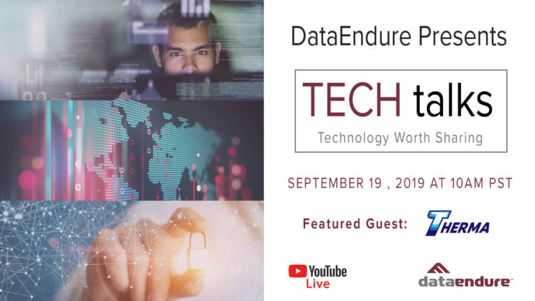 September 2019 DataEndure TECH talk